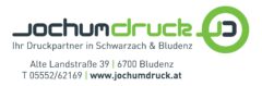 Jochum Druck Logo Adresse Bludenz